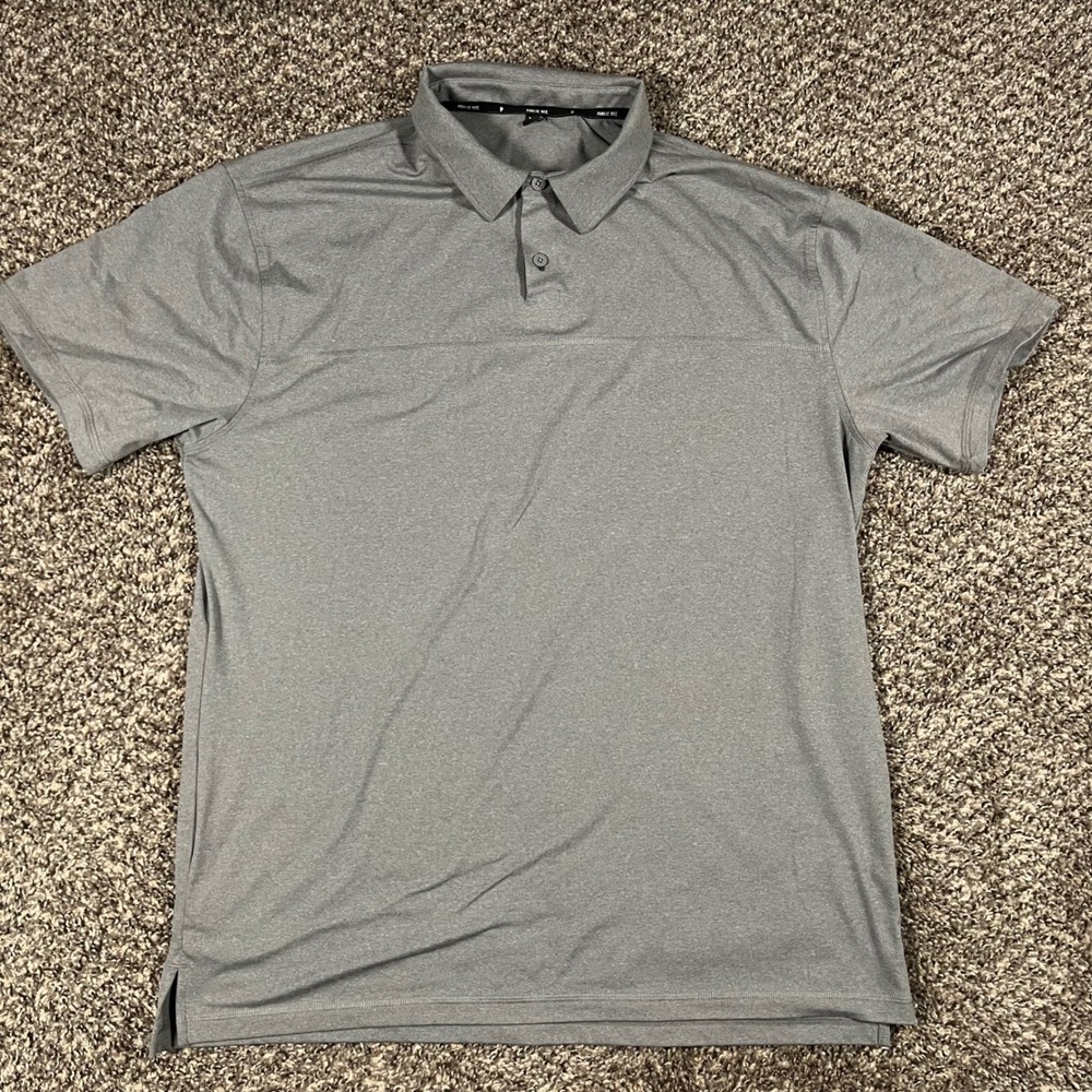 Public Rec Mens Go-To Polo Shirt Heather Grey Short Sleeve XL Golf Casual